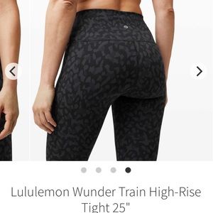 Lululemon Wunder Train Deep Coal Multi legging